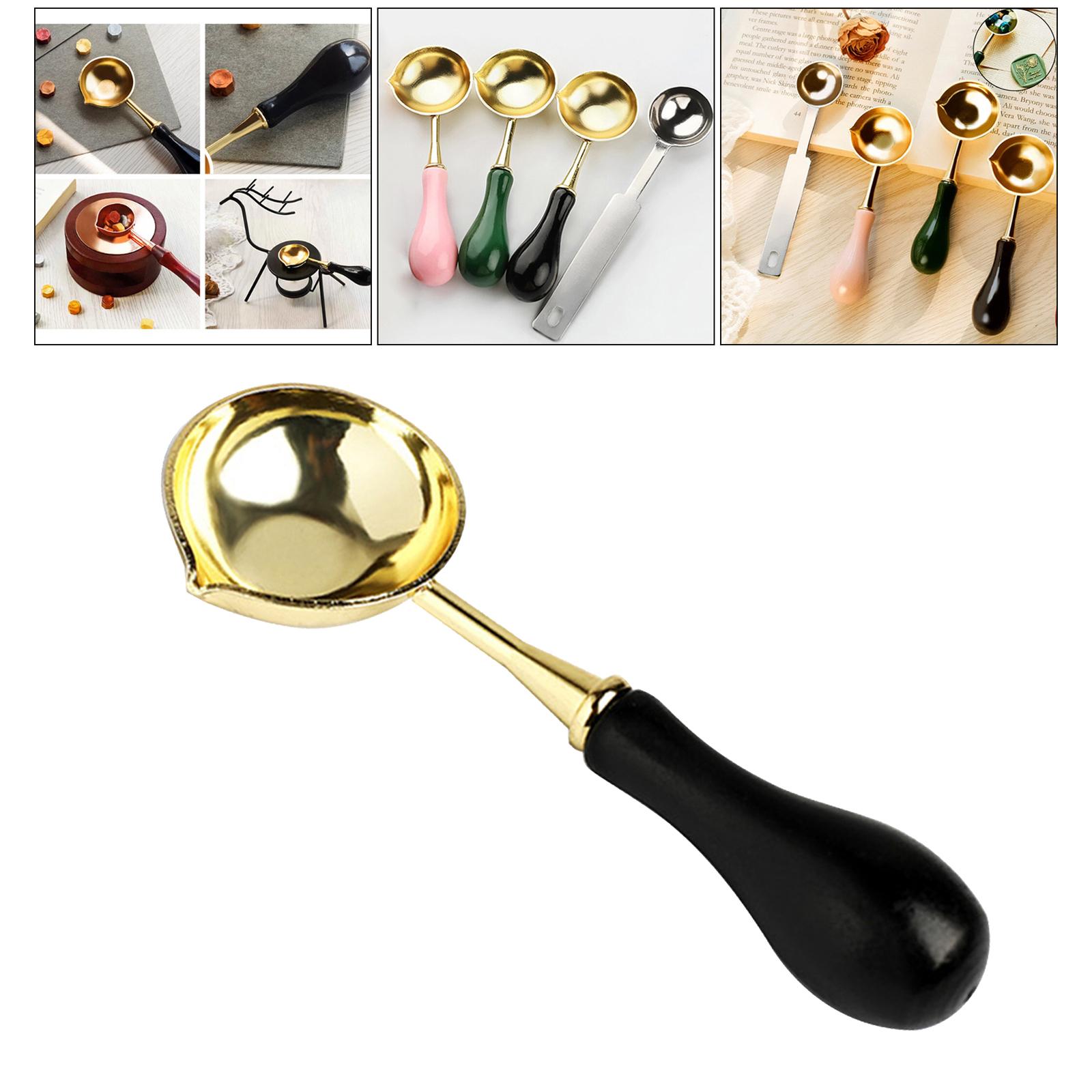 Wax Seal Kit Sealing Wax Melting Spoons Wax Spoon Wax Sticks Beads Spoon for Arts Crafts Wax Sealing Stamp Wax Beads Gifts
