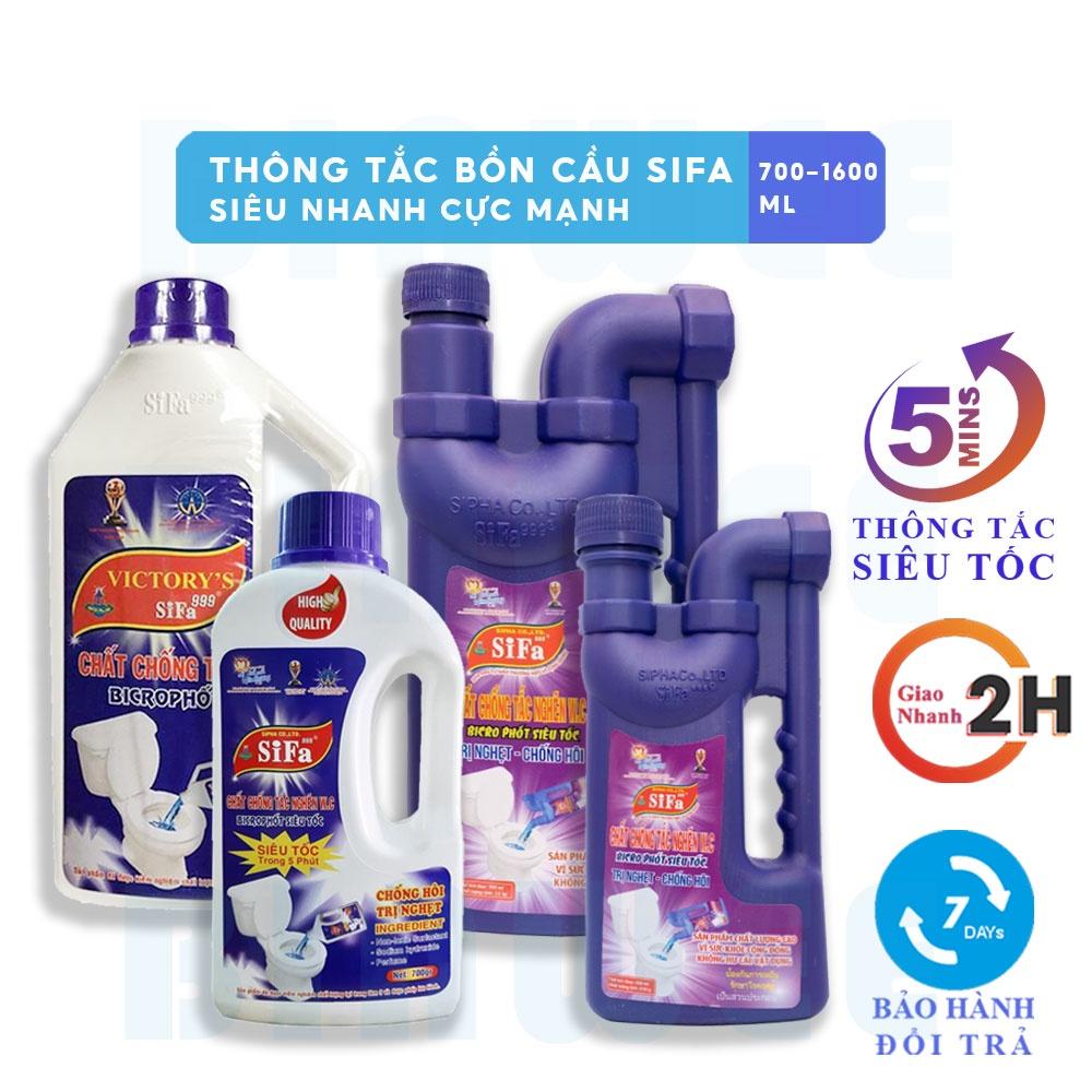 Thông tắc bồn cầu toilet siêu tốc 5 phút SIFA 999 700ml, 800ml, 1400ml, 1600ml chống hôi khử khuẩn