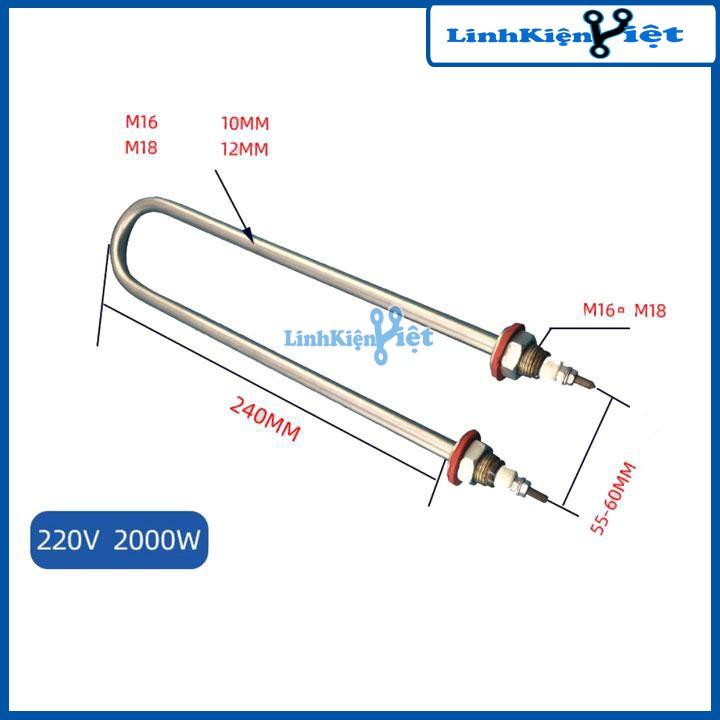 Thanh Điện Trở Chữ U 220V-Nấu Nước