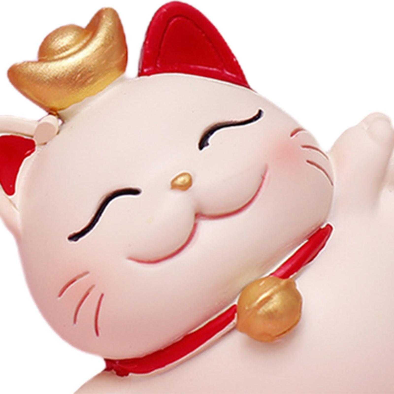 Tượng Mèo May Mắn Trang Trí Xe Hơi/ Nhà