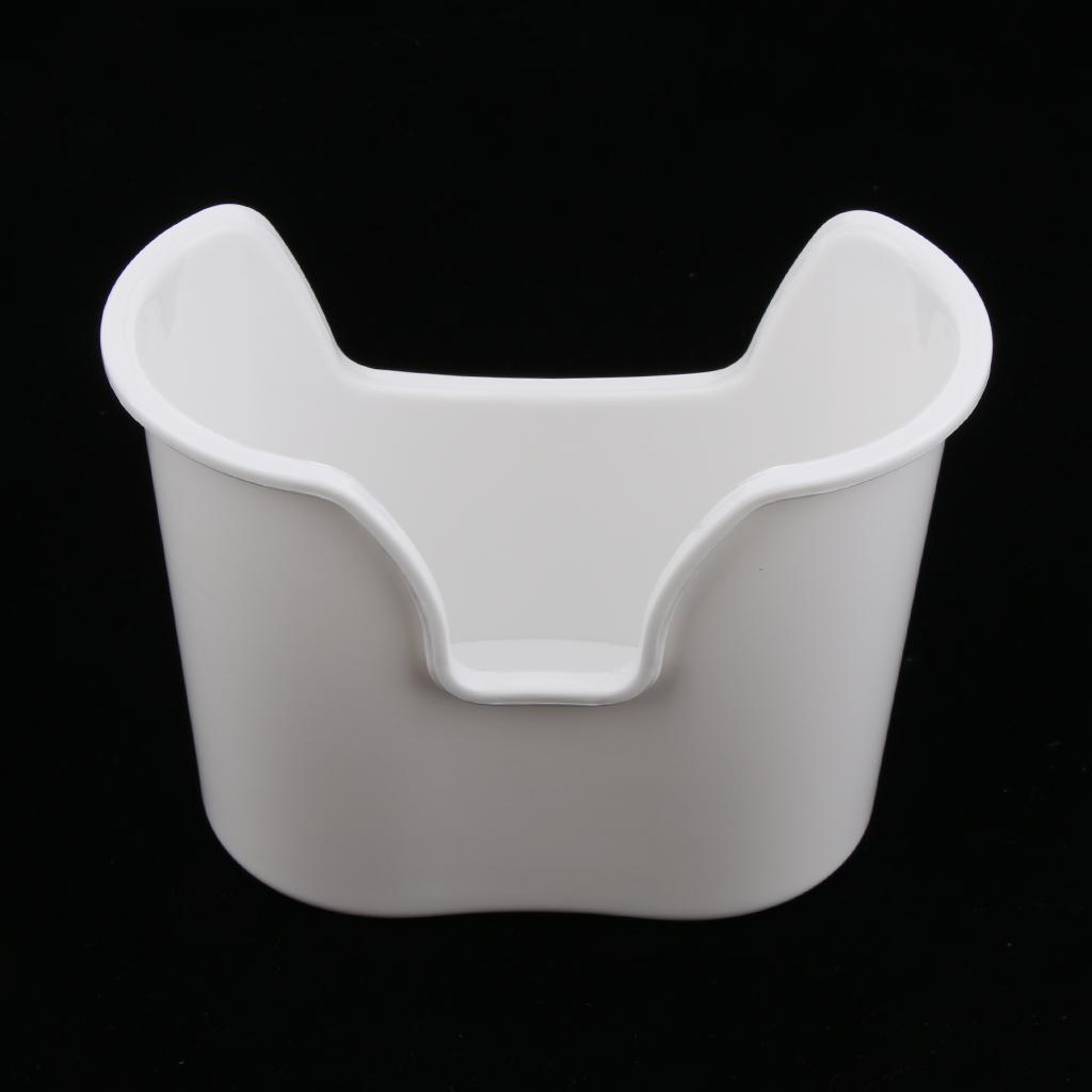 2xPlastic Reusable Ear Wash Ear Clean Basin  Removal Container White