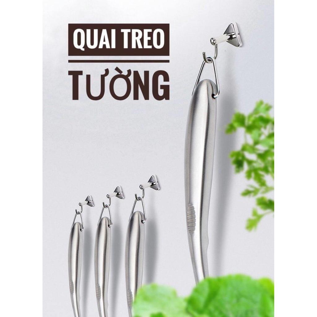 Bộ 3 muỗng xào nấu Silicon chịu nhiệt + Inox