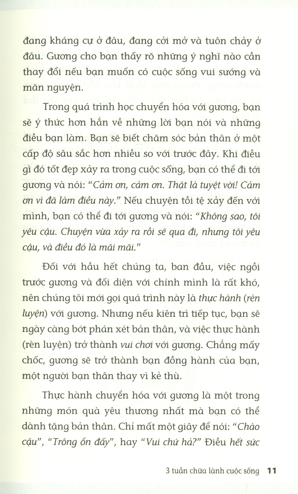 3 Tuần Chữa Lành Cuộc Sống