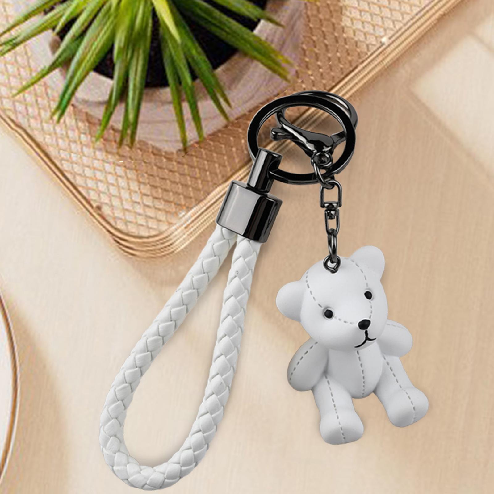 Bear Key Chain Pendant Resin Animal Pendant Creative Gift Car Bag Keychain