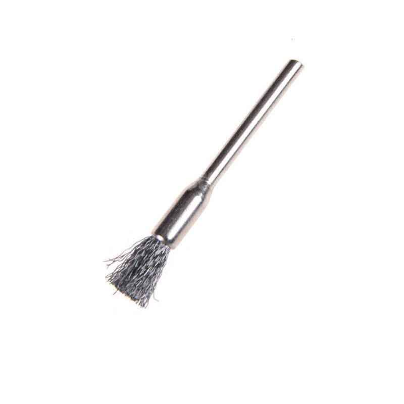 Bộ 5 Chổi Đánh Gỉ Trục 3mm Sợi Thép