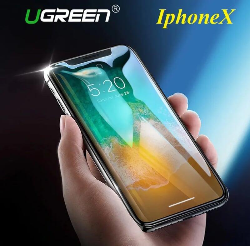 Ugreen UG50948LP171TK cho iPhone X Miếng dàn cường lực độ cứng chuẩn 9H - HÀNG CHÍNH HÃNG