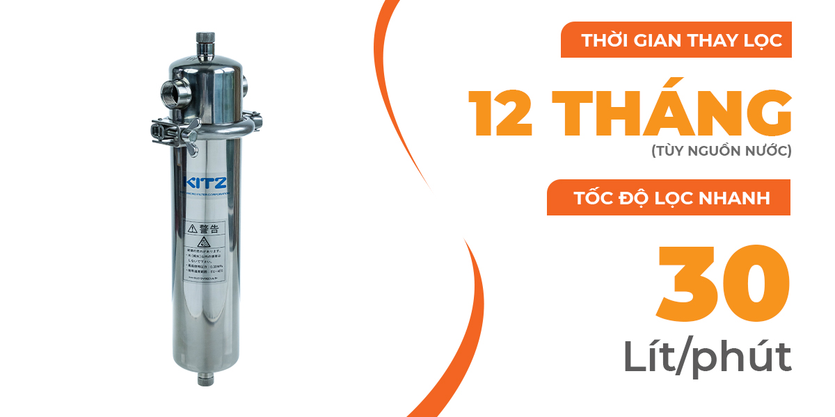 Bộ lọc tổng Callme Kitz SUH-TR-1 - Công suất lớn, công nghệ màng lọc sợi rỗng, lọc tổng cho gia đình - Hàng nhập khẩu chính hãng