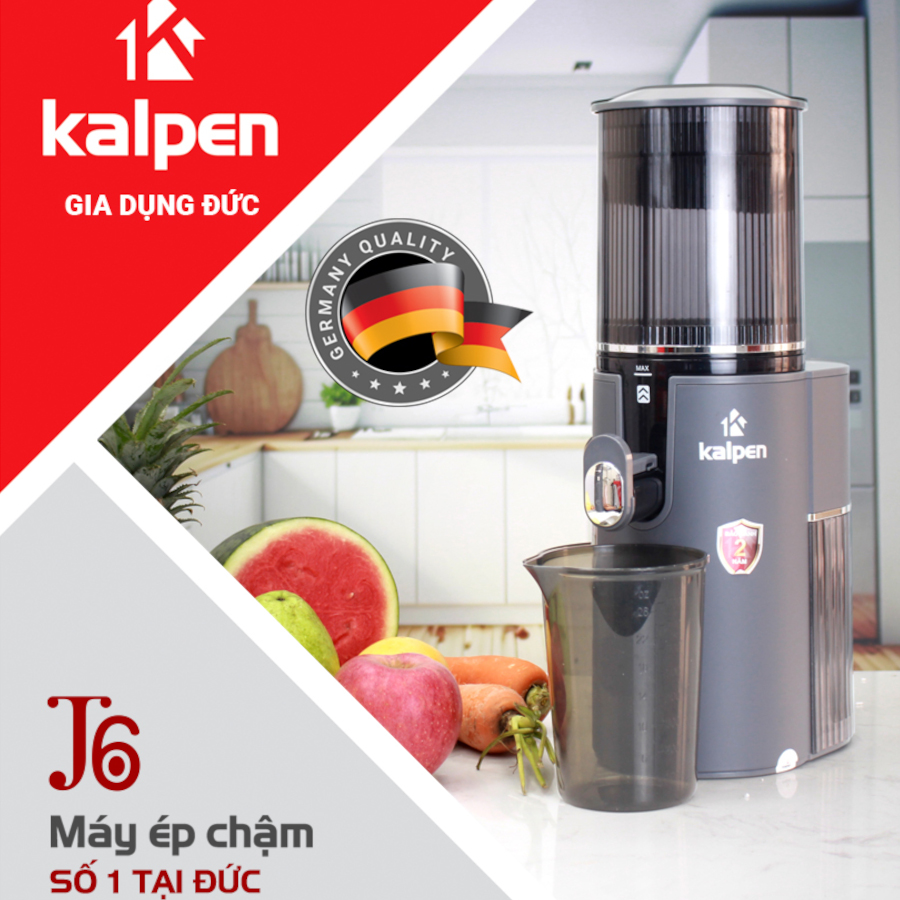 Máy ép chậm Kalpen J6 công suất 350W chuẩn Đức - Hàng chính hãng