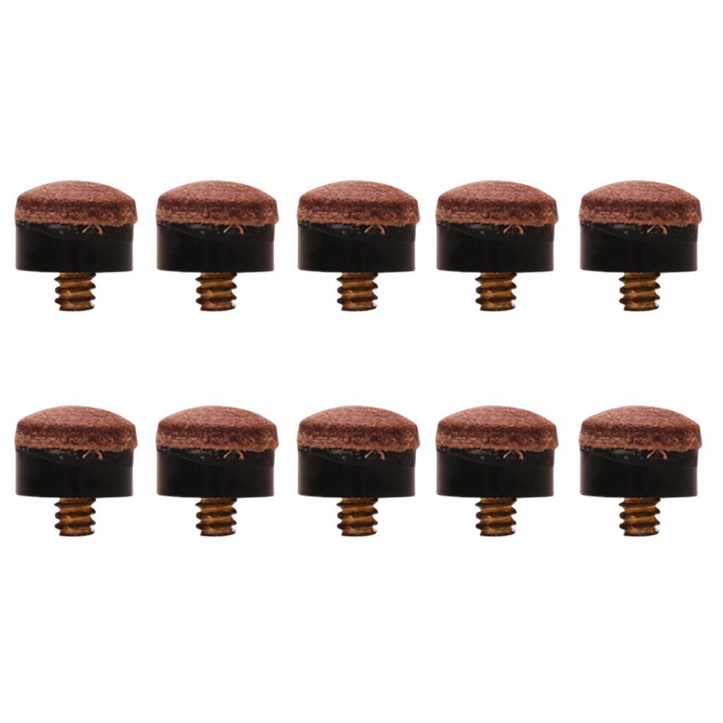Extended Spider Cue Bridge Head Plus10Pcs 12mm Screw-On Cue Tips Set
