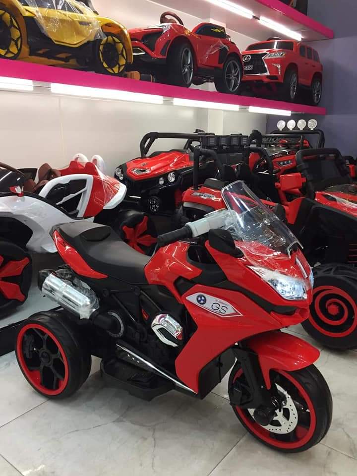 Xe máy điện trẻ em NEL-R1200GS cho bé 3-10 tuổi - xe máy điện