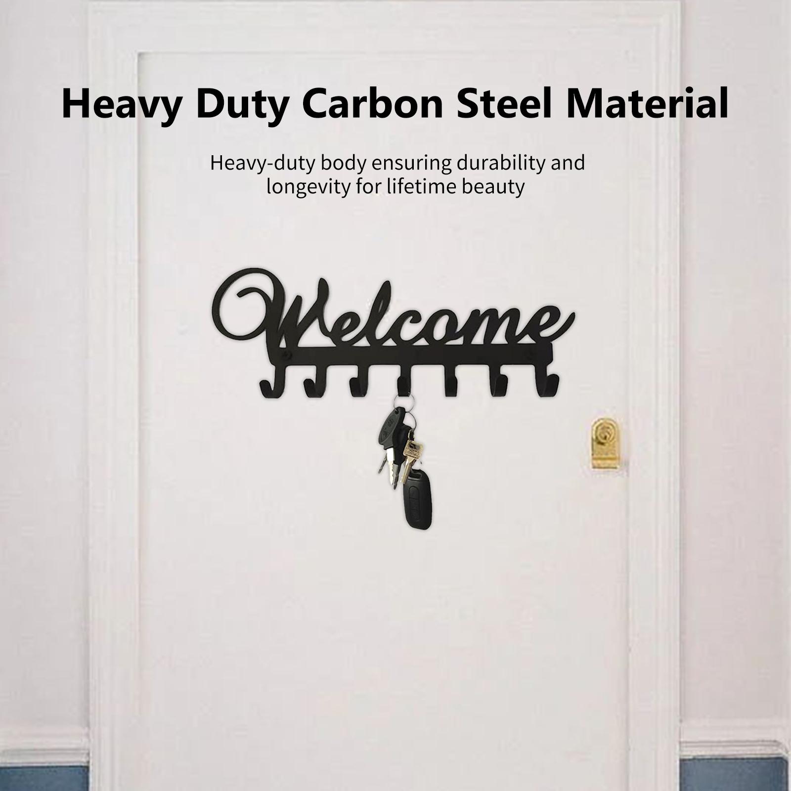 Giá Móc Treo 7 Móc Tiện Nghi Chống Gỉ Không Đóng Đinh Treo Tường