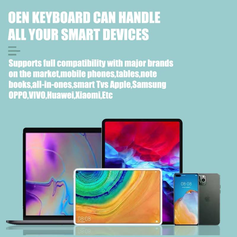 Mini Không Dây Bàn Phím Bluetooth Dùng Cho Máy Tính Bảng iPad iPhone Cao Su Keycaps Sạc Bàn Phím Dành Cho Điện Thoại Thông Minh Android IOS Windows