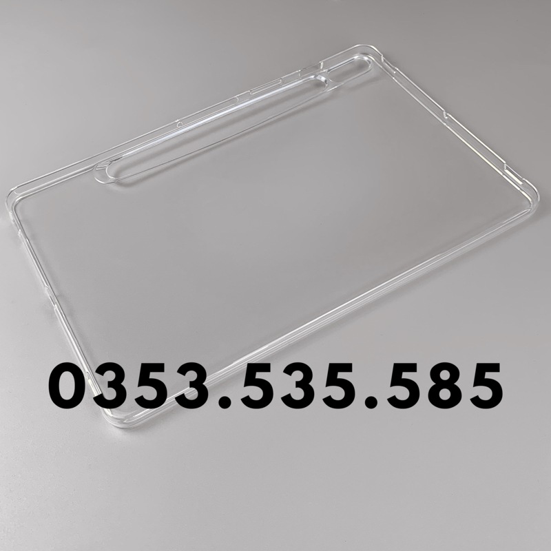 Ốp lưng dành cho Samsung Galaxy Tab S8 Plus 2022 silicon dẻo trong suốt cao cấp