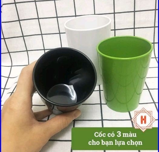 Cốc Phíp, Ly Nhựa Cao Cấp Melamine Đồ Nhà Hàng Nhà Bếp Màu Đen Sang Trọng