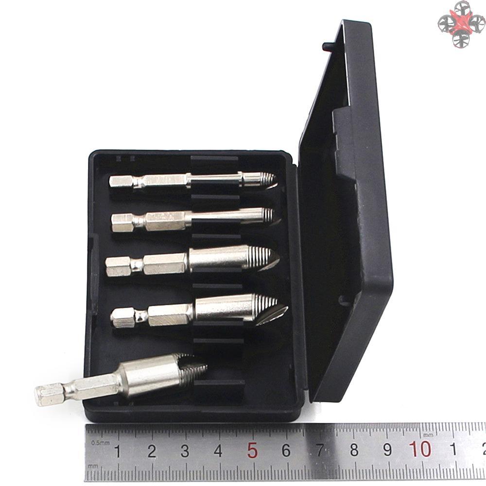 BITS Set 5 Mũi Khoan Tháo Gỡ Đai Ốc Hỏng