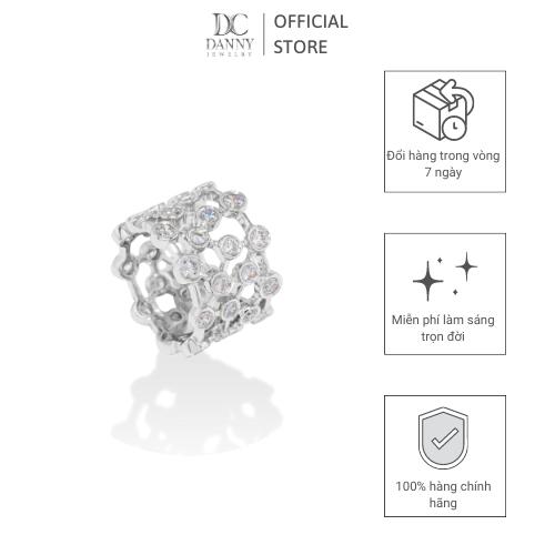 Nhẫn Nữ Danny Jewelry Bạc 925 Đính Đá CZ Xi Rhodium SPLRA724A - Ni 10