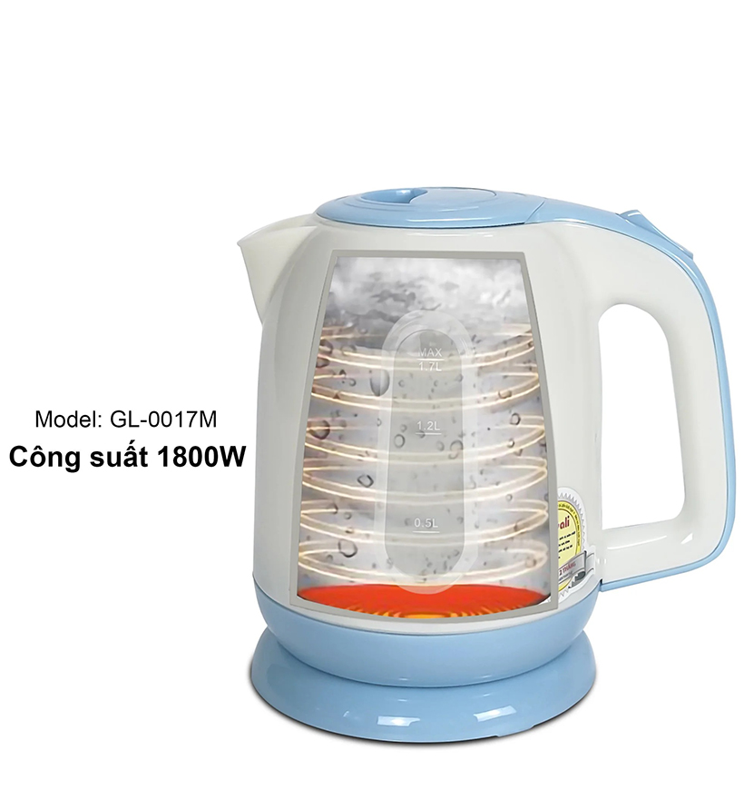 Ấm đun siêu tốc 1.7 lít Gali GL-0017M - Hàng chính hãng