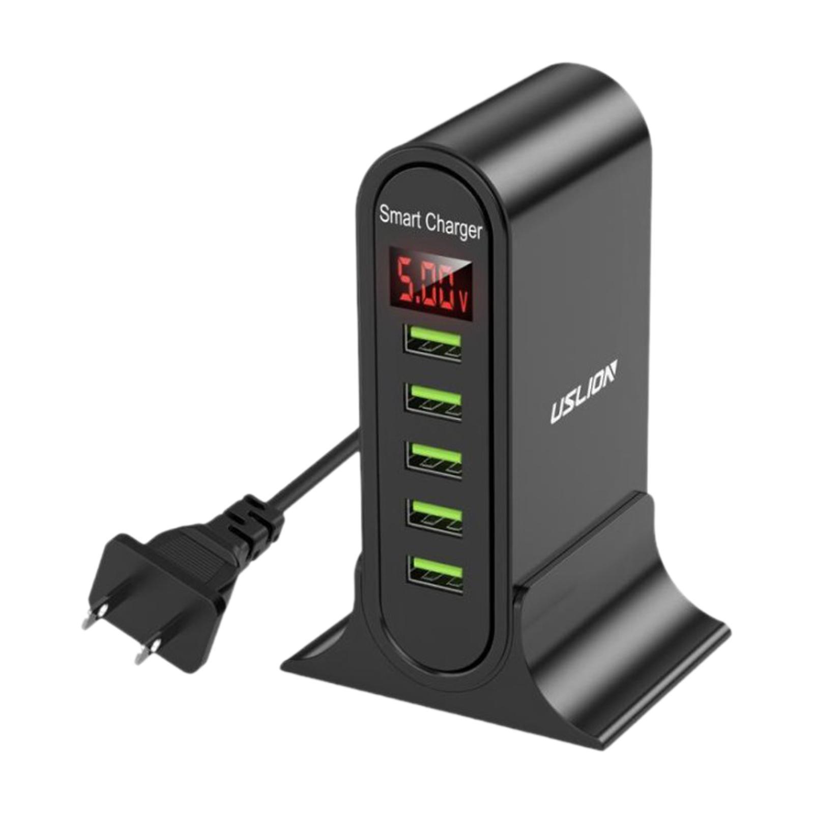 5 Port Universal USB Charging Station for  Wall Home Tablet Working