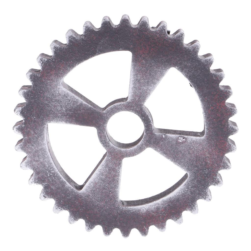 12cm Wood Steampunk Gear Wheel for Home Bar Shops Wall Art Hanging Decors #B