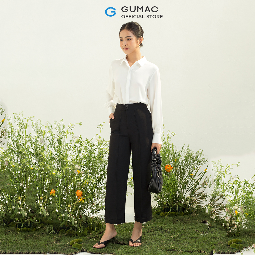 Quần tây nữ GUMAC QC04066 ống đứng phong cách công sở thanh lịch