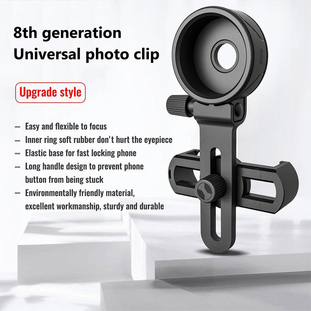 Universal Cell Phone Adapter Mount Universal Phone Clip Quick Mount Phone Holder with Adjustable Clip for Telescope