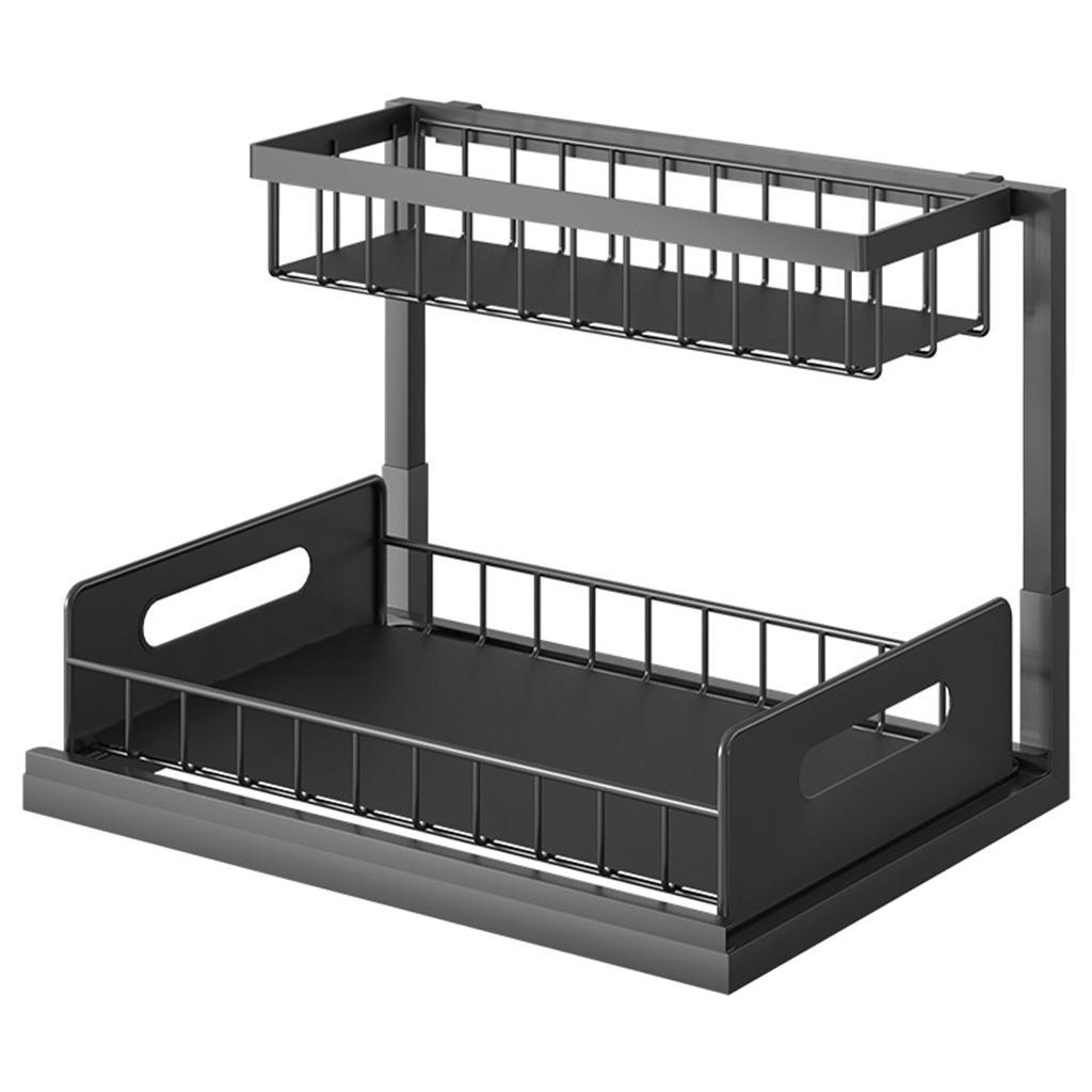 Slide Out Storage Shelves Under Shelf Drawer Pantry Storage for Anti Rust