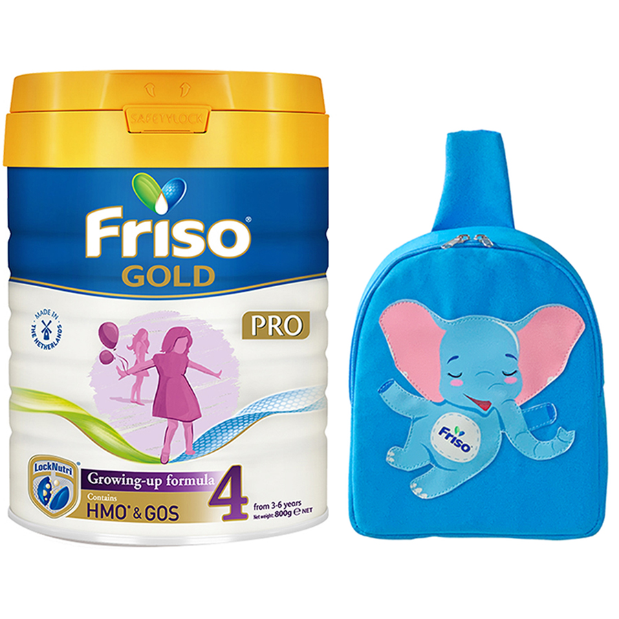 Lon Friso pro 4 800g - Tặng túi đeo chéo con voi