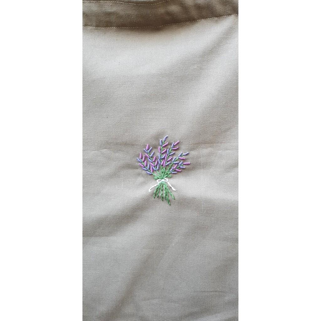Túi vải canvas handmade họa tiết thêu tay MAD-23