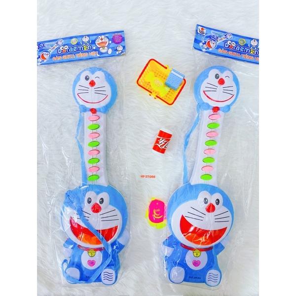 Đàn Đoraemon Ghita Xanh Tặng Pin Size 47cm Cực Đại Có Đèn, Bài Hát, Đàn, Nhạc Đồ Chơi