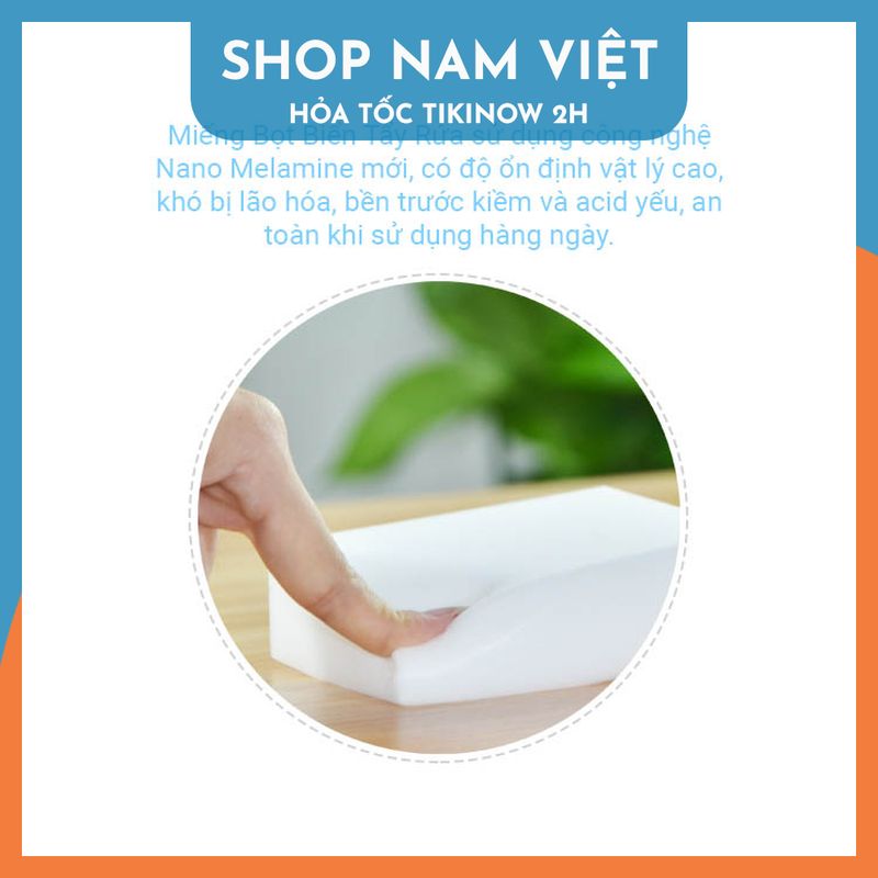 Miếng Bọt Biển Tẩy Rửa Nano Melamine Foam Ma Thuật - Cọ đến đâu sạch đến đó không cần xà phòng