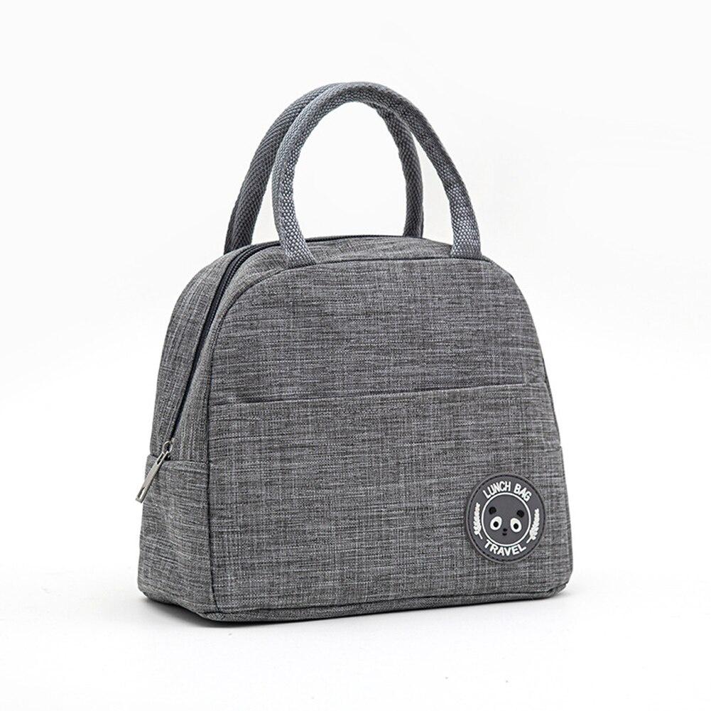 AA Lunch Bag, Portable Multifunctional Large Capacity Thermal Bag Insulated Bag Lunch Box, Gray