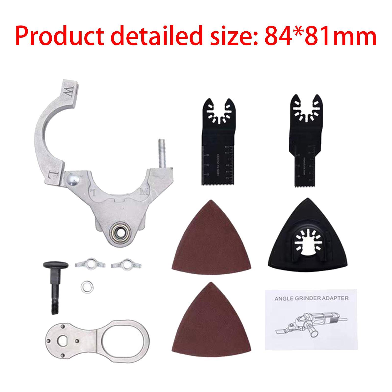 Oscillating Tool Durable Angle Grinder Adapter for Home DIY Cutting Grinding