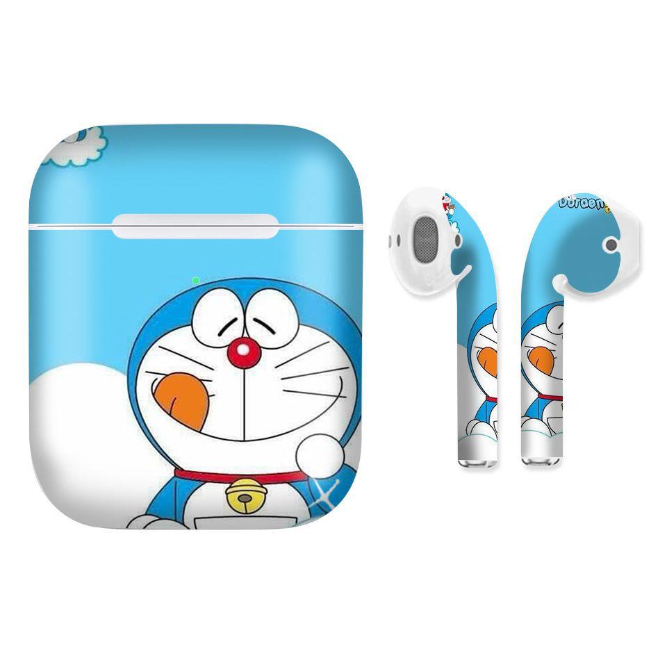 Miếng dán skin cho AirPods in hình Doremon - Dor018