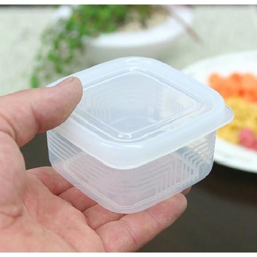 Hộp trữ đông, bảo quản đồ ăn dặm có nắp mini, đựng linh kiện điện tử nội địa Nhật Bản