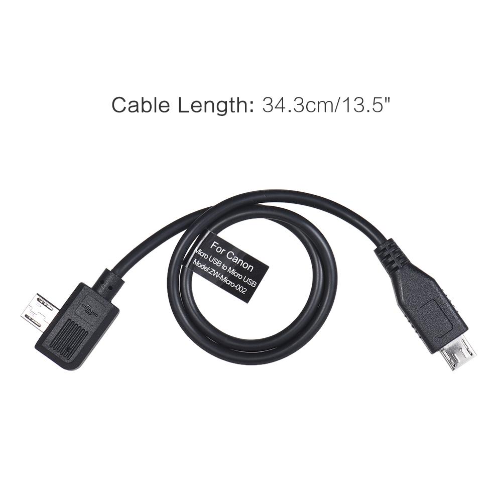 Cáp điều khiển máy ảnh Zhiyun Crane 2 Hỗ trợ Zoom màn trập cho Canon EOS Series Cổng Micro USB - Macro USB