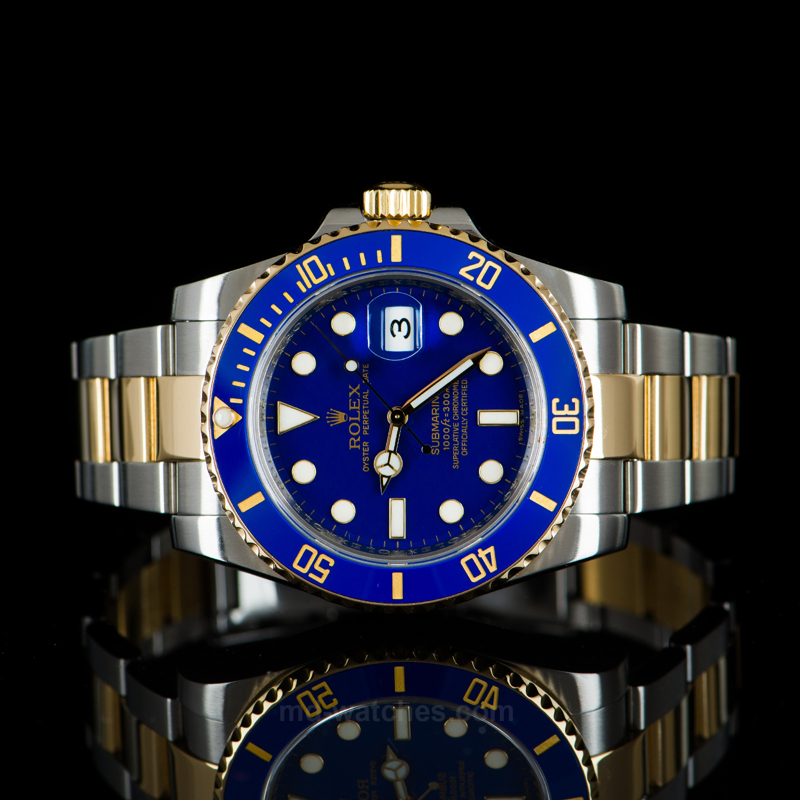 Đồng Hồ ROLEX SUBMARINER DATE 116613LN- Bảo Hành 12 Tháng - Máy Pin - Hàng Cao Cấp - Mặt Đen