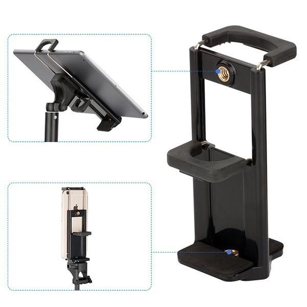 Giá đỡ Ipad điện thoại tripod chân thép 2m điều chỉnh được