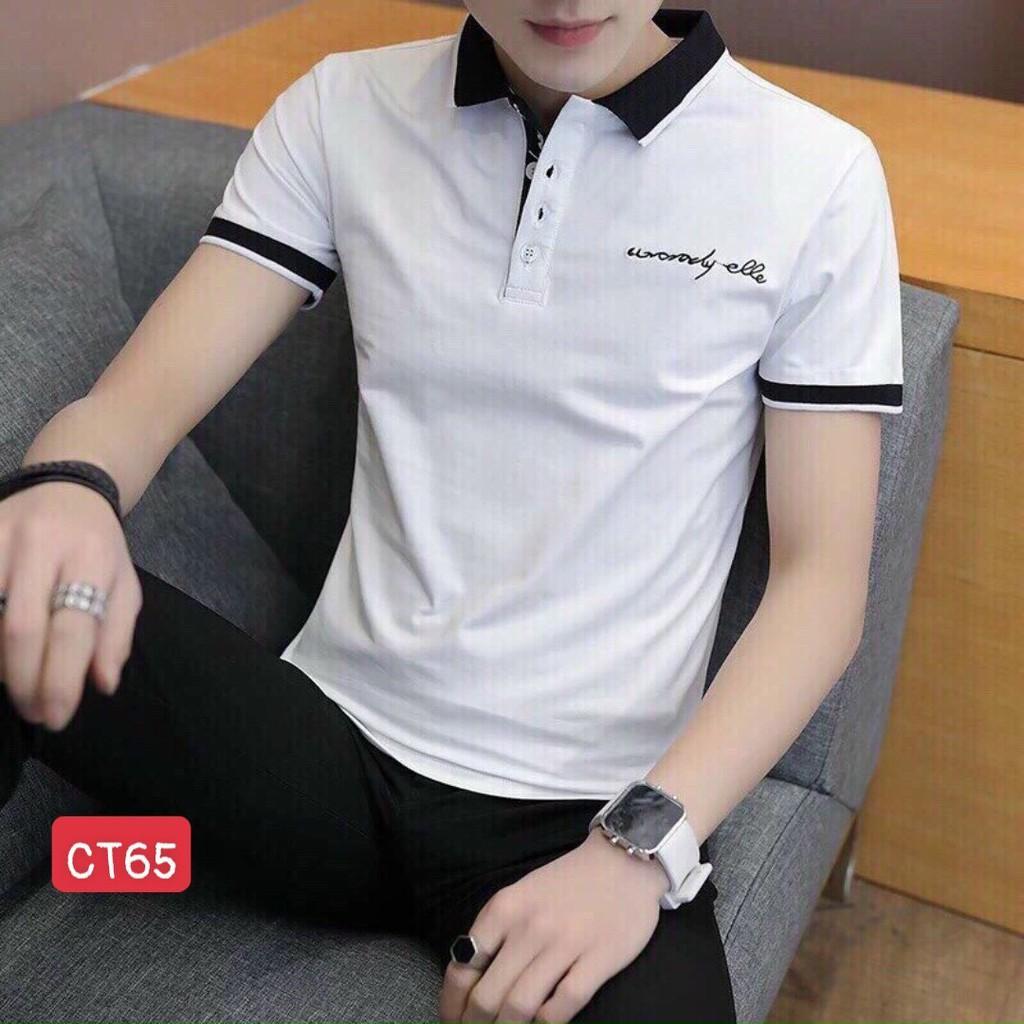 Áo Thun, Áo Phông Nam, Dáng Ôm Body, Không Nhăn, Không xù Hit Hót Thời Trang Cao Cấp TINA ms63