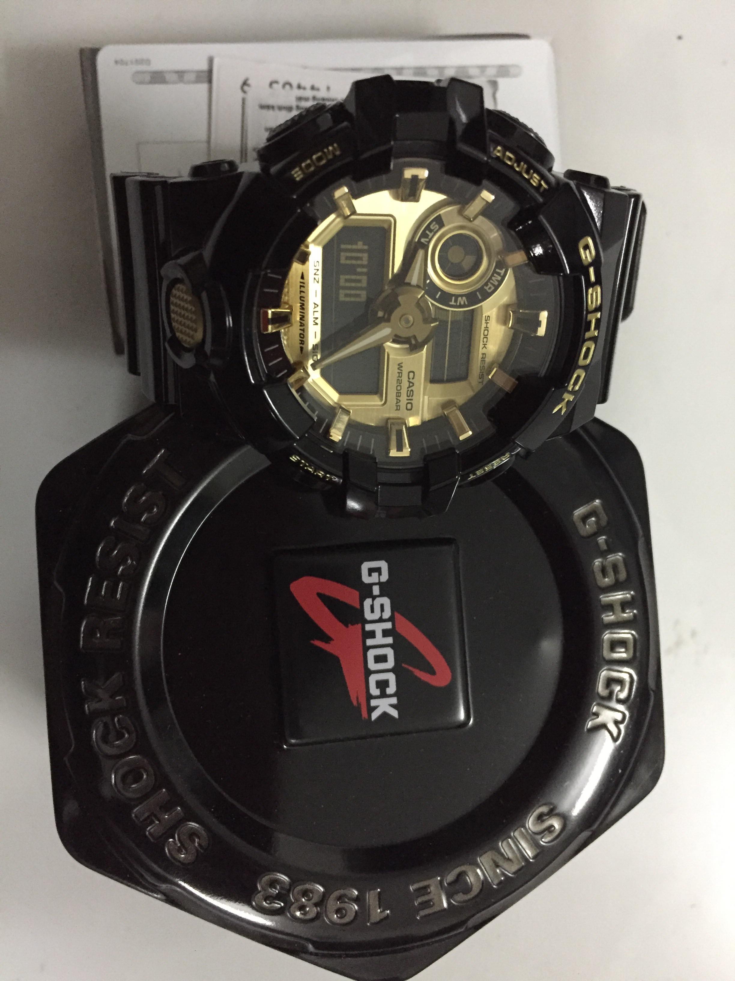 Đồng hồ nam dây nhựa Casio G-SHOCK GA-710GB-1ADR