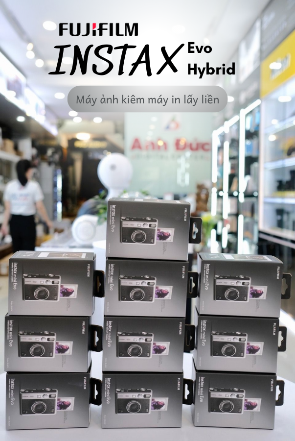 Máy ảnh chụp lấy liền dùng thẻ nhớ Fujifilm Instax Mini Evo - Hàng chính hãng