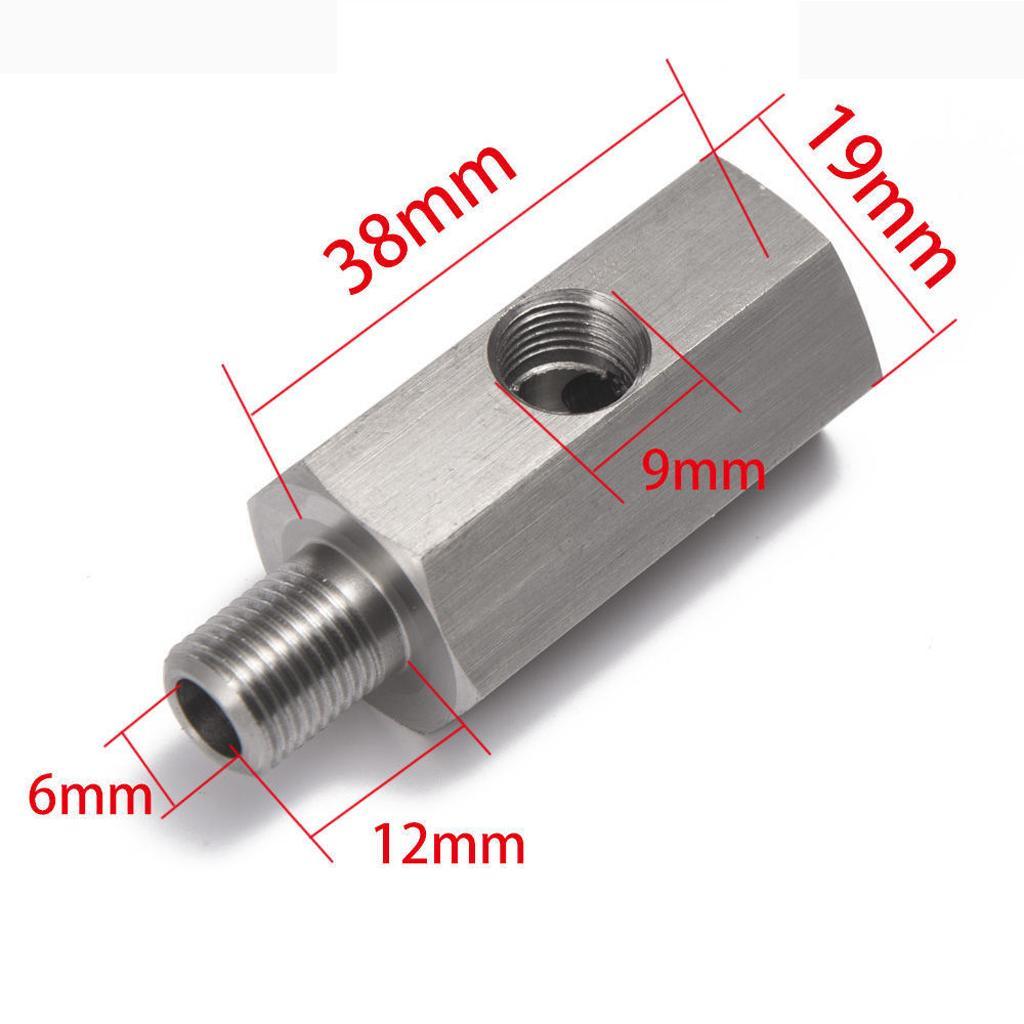 1/8'' NPT Oil Pressure Sensor to NPT Adapter Supply Feed Line Gauge
