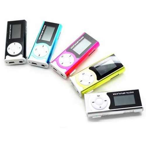 Máy Nghe Nhạc Mp3 Mini Lcd Kẹp Túi Kèm Tai Nghe Nhỏ Gọn Tiện Dụng