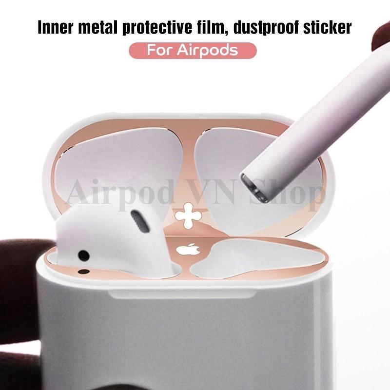 Miếng dán chống bám bẩn nam châm hít hàng loại 1 dành cho airpod 1 và 2, i11,i12, i99, i100.... cao cấp