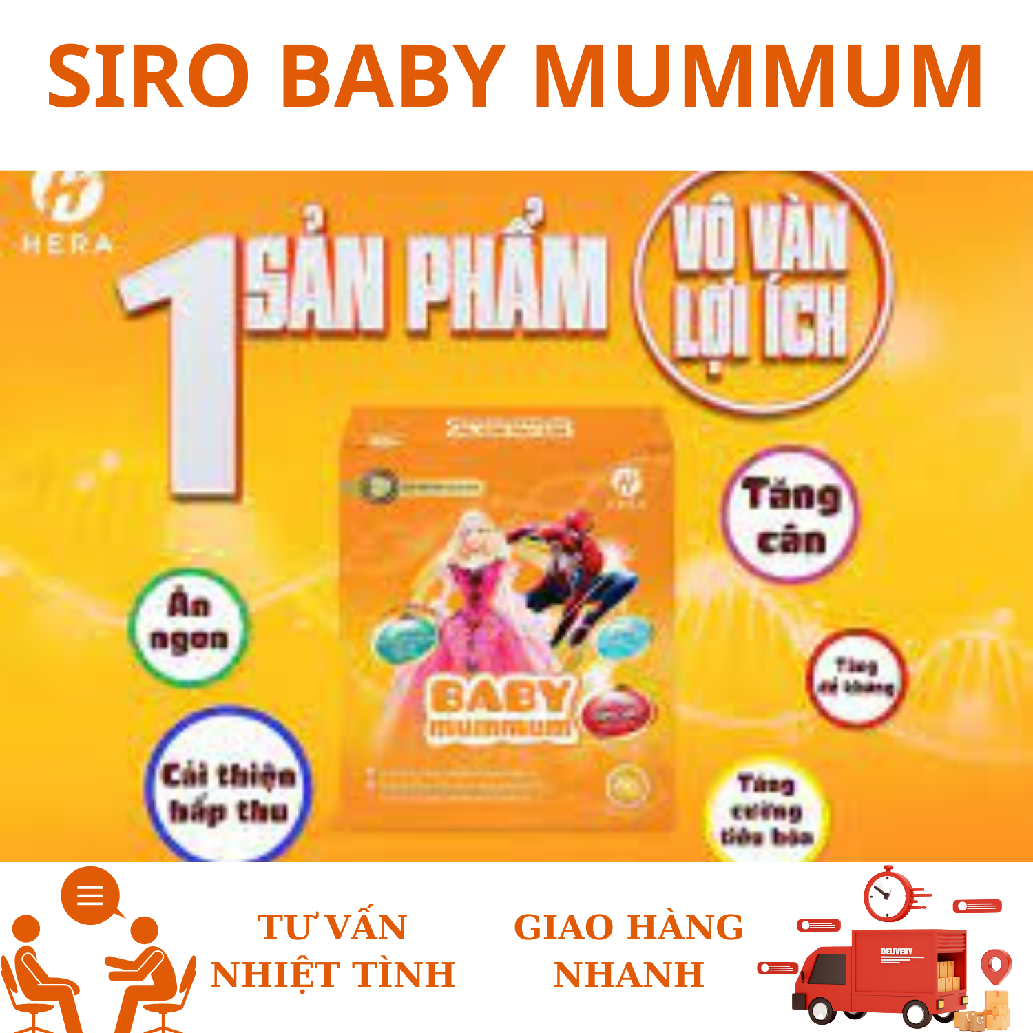 Siro Ăn Ngon Baby Mummum Herarise Bổ Sung Dưỡng Chất