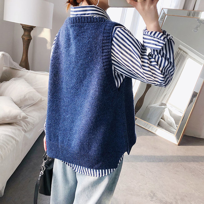 Áo ghile len dáng lửng trẻ trung, thời trang phong cách Hàn