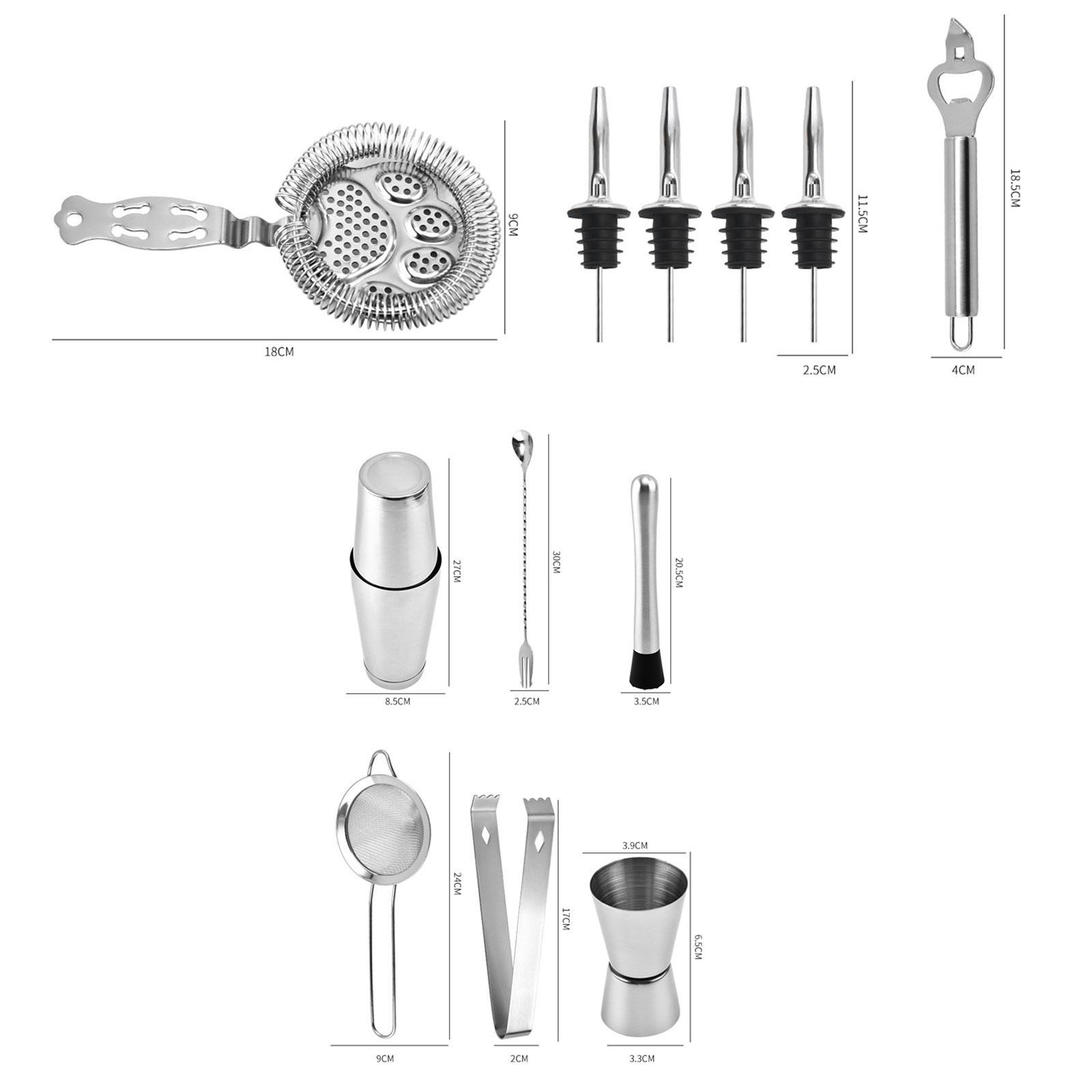 Cocktail Shaker Kits Cocktail Making Set for Drink Traveling Bar Accessories