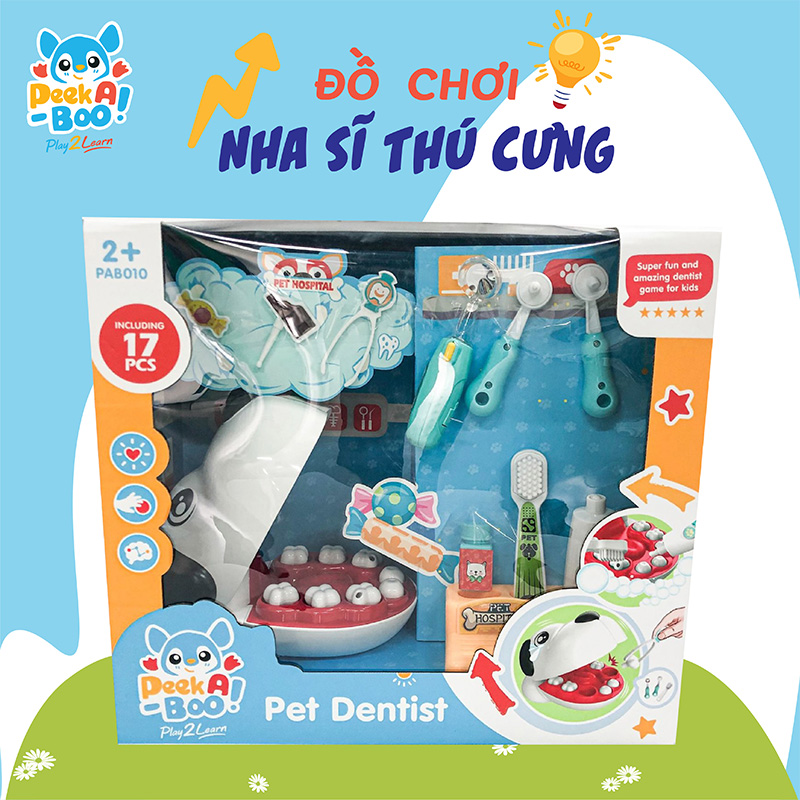 Đồ Chơi Peek A Boo Nha Sĩ Thú Cưng PAB010