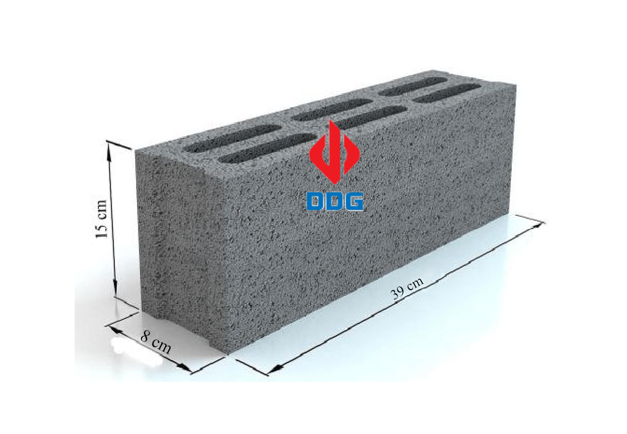 Gạch block ngang 80/ Xây tường trong, tường ngoài, tường rào.