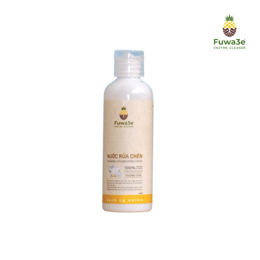 Nước rửa chén hữu cơ Fuwa3e organic Enzyme sinh học 100ml an toàn cho bé bảo vệ da tay