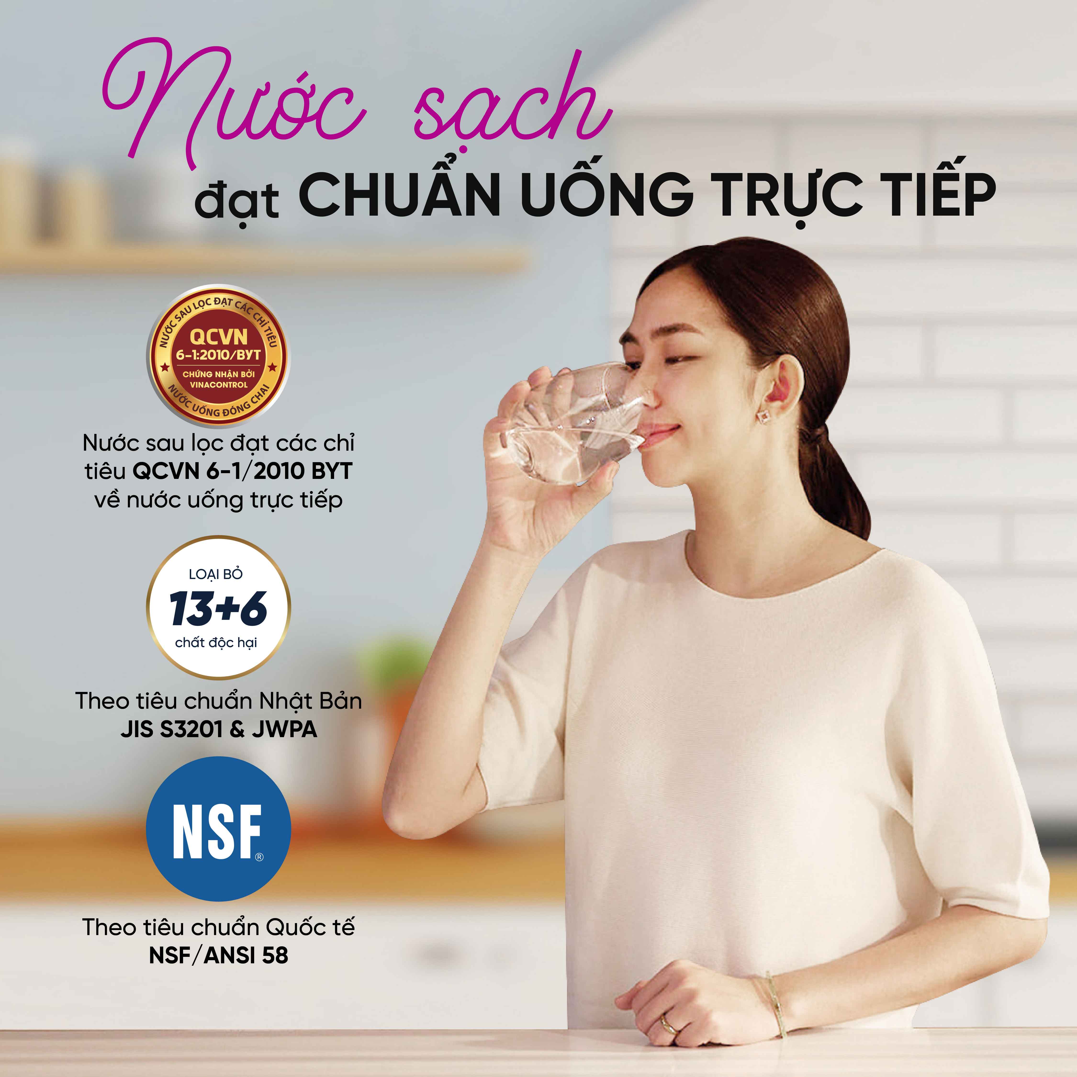 Máy lọc nước để gầm không tủ - Hàng chính hãng Mutosi MP-192